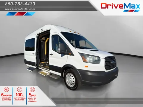 White 2019 Ford Transit 350 Wagon XL Extended Length w/High Roof w/Sliding Side Door Van 3D for sale in Manchester, CT
