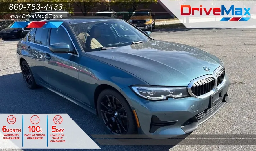 Blue 2021 BMW 3 Series 330i xDrive Sedan 4D for sale in Manchester, CT