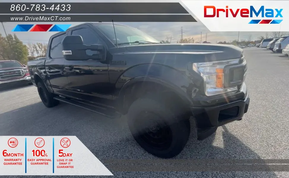 Black 2018 Ford F-150 SuperCrew Cab XLT Pickup 4D 5 1/2 ft for sale in Manchester, CT