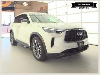 White 2024 INFINITI QX60 LUXE for sale in Westfield, IN