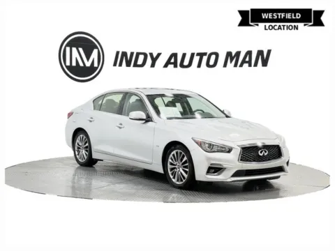 Silver 2019 INFINITI Q50 3.0t LUXE for sale in Westfield, IN