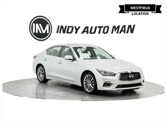 Silver 2019 INFINITI Q50 3.0t LUXE for sale in Westfield, IN