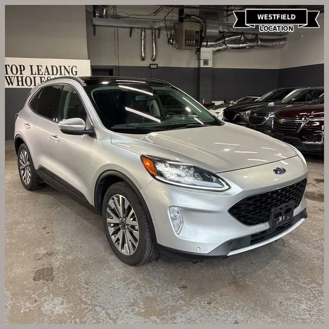 Silver 2020 Ford Escape Titanium Hybrid for sale in Westfield, IN
