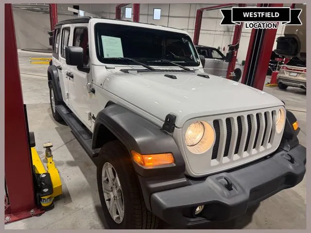 White 2021 Jeep Wrangler Unlimited Sport S for sale in Westfield, IN