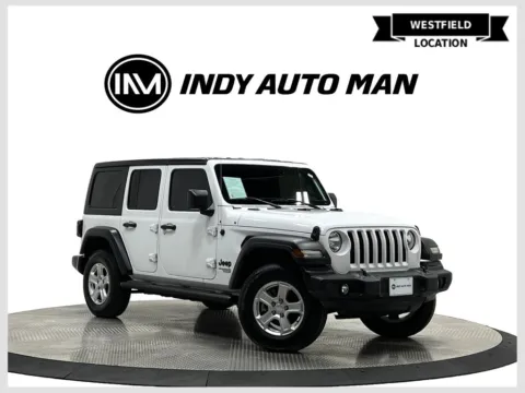 White 2021 Jeep Wrangler Unlimited Sport S for sale in Westfield, IN