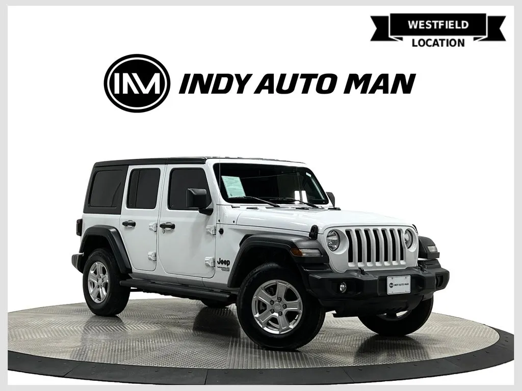 White 2021 Jeep Wrangler Unlimited Sport S for sale in Westfield, IN