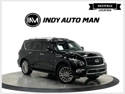 Black 2016 INFINITI QX80 for sale in Westfield, IN