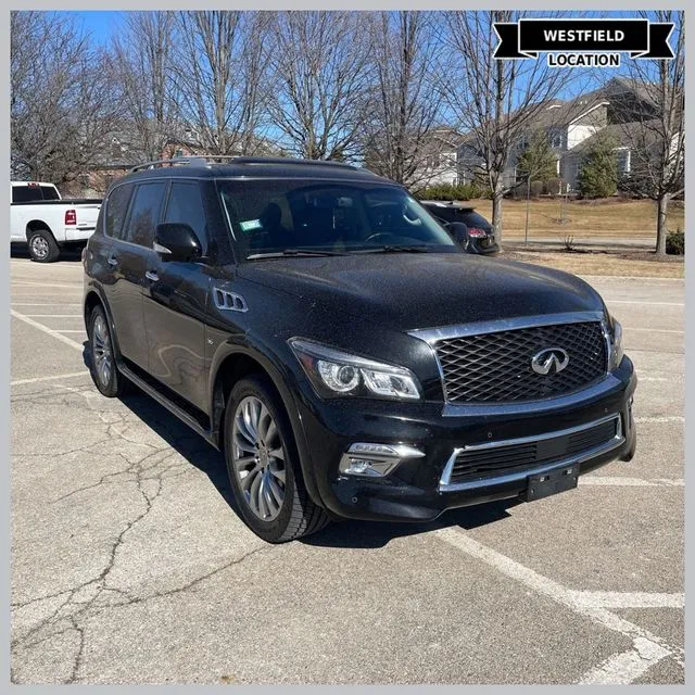 Black 2016 INFINITI QX80 for sale in Westfield, IN
