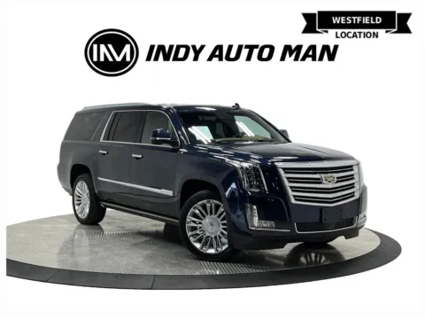 Blue 2017 Cadillac Escalade ESV Platinum Edition for sale in Westfield, IN