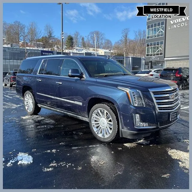 Blue 2017 Cadillac Escalade ESV Platinum Edition for sale in Westfield, IN