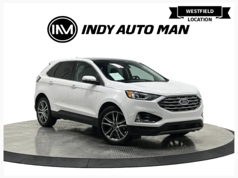 White 2019 Ford Edge Titanium for sale in Westfield, IN