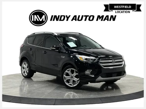 Black 2018 Ford Escape Titanium for sale in Westfield, IN