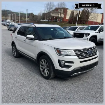 White 2016 Ford Explorer Limited for sale in Westfield, IN