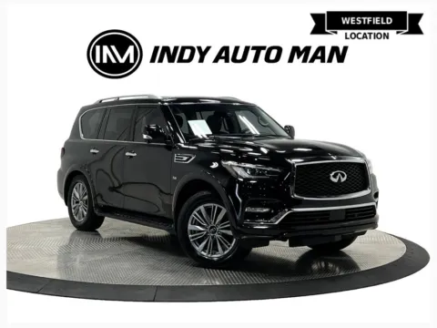 Black 2018 INFINITI QX80 for sale in Westfield, IN