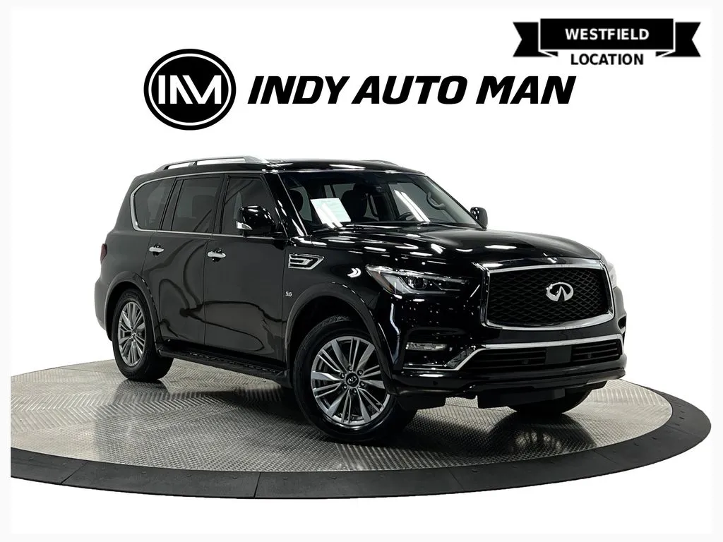 Black 2018 INFINITI QX80 for sale in Westfield, IN