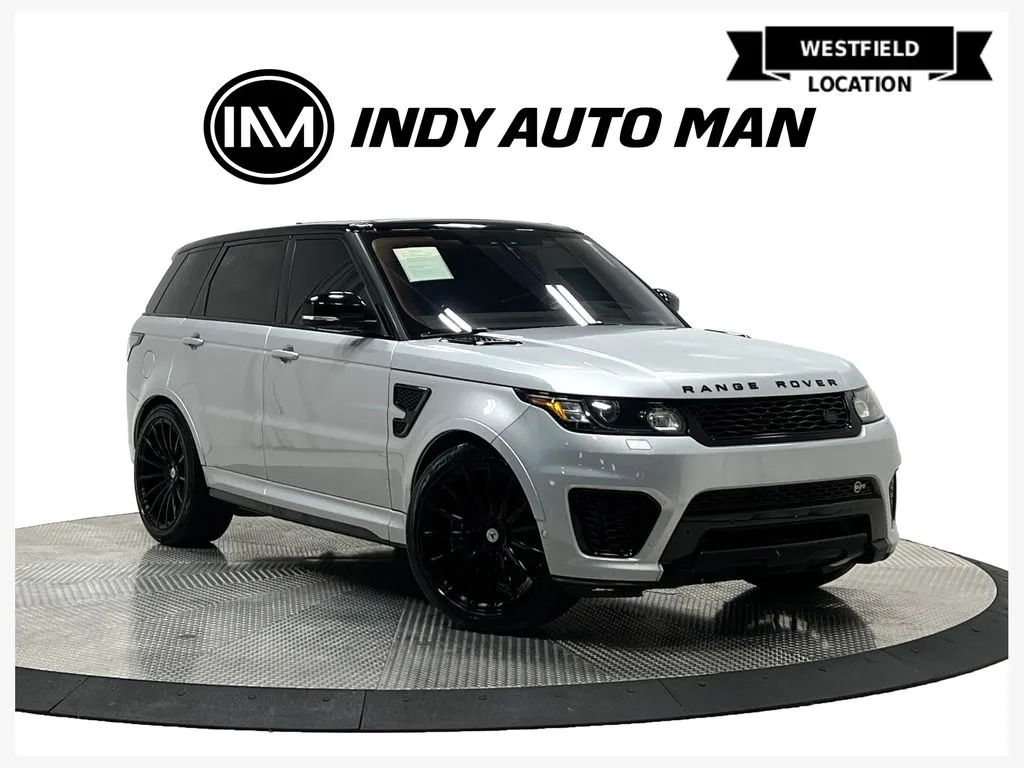 Silver 2017 Land Rover Range Rover Sport 5.0L V8 Supercharged SVR for sale in Westfield, IN