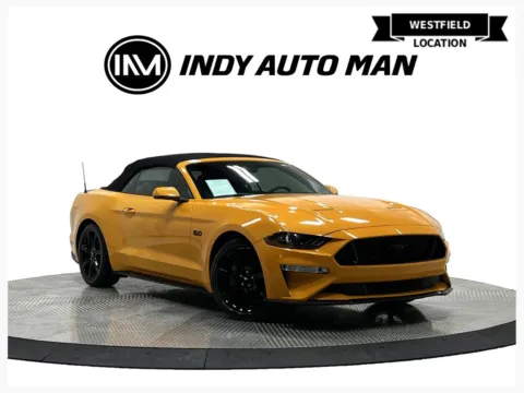 Orange 2018 Ford Mustang GT Premium for sale in Westfield, IN