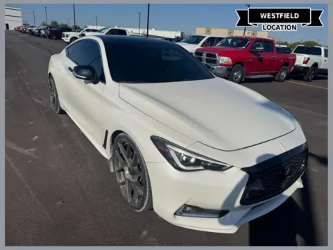 White 2018 INFINITI Q60 3.0t LUXE for sale in Westfield, IN