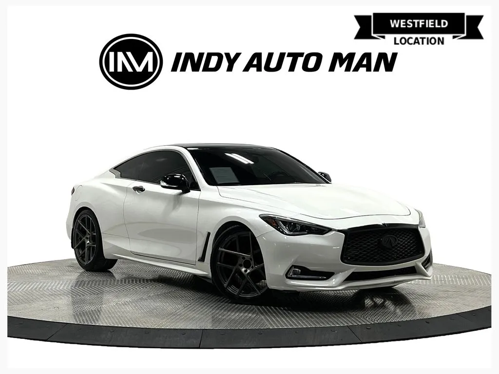 White 2018 INFINITI Q60 3.0t LUXE for sale in Westfield, IN