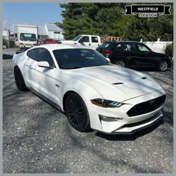 White 2019 Ford Mustang GT Premium for sale in Westfield, IN