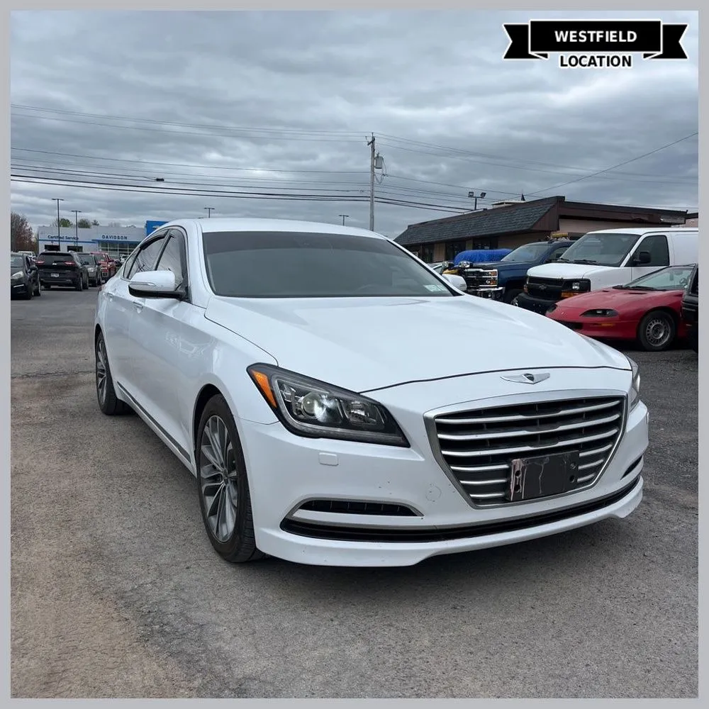White 2015 Hyundai Genesis 3.8 for sale in Westfield, IN