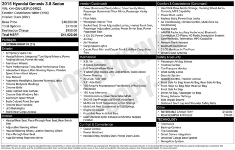 Photos of 2015 Hyundai Genesis 3.8 for sale in Westfield, IN at Indy Auto Man - Westfield