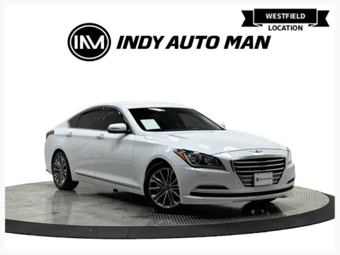White 2015 Hyundai Genesis 3.8 for sale in Westfield, IN