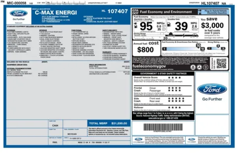 Photos of 2017 Ford C-Max Energi Titanium for sale in Westfield, IN at Indy Auto Man - Westfield