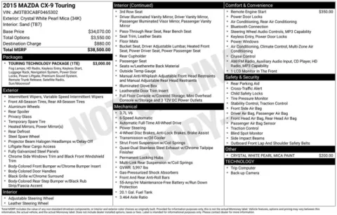 Photos of 2015 Mazda CX-9 Touring for sale in Westfield, IN at Indy Auto Man - Westfield