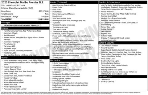 Photos of 2020 Chevrolet Malibu Premier for sale in Westfield, IN at Indy Auto Man - Westfield