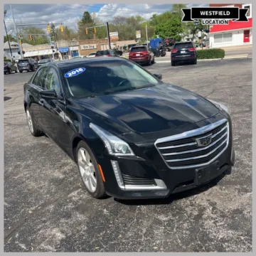 Black 2016 Cadillac CTS 2.0L Turbo Luxury for sale in Westfield, IN