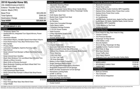 Photos of 2018 Hyundai Kona SEL for sale in Westfield, IN at Indy Auto Man - Westfield