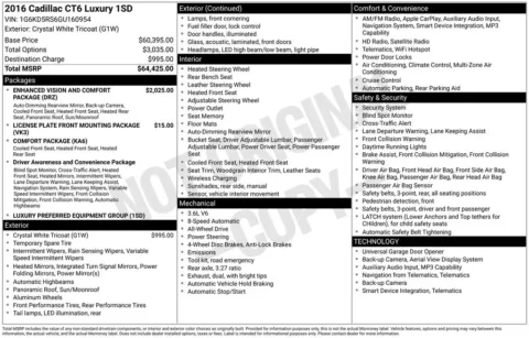 Photos of 2016 Cadillac CT6 3.6L Luxury for sale in Westfield, IN at Indy Auto Man - Westfield