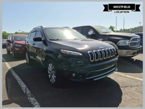 Black 2018 Jeep Cherokee Overland for sale in Westfield, IN
