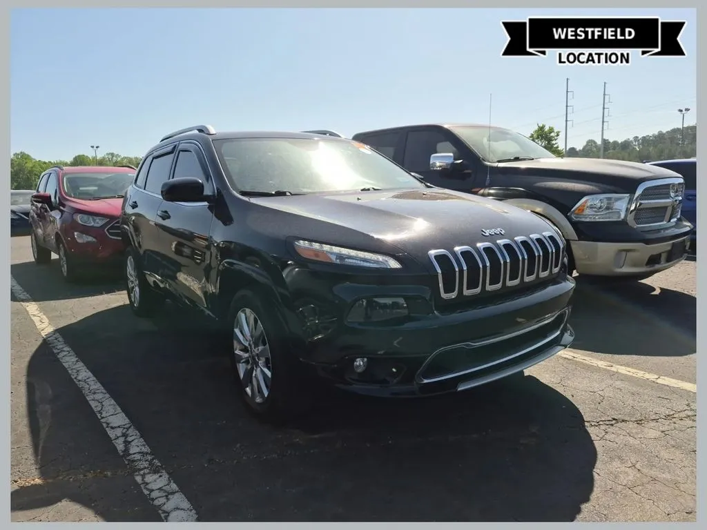 Black 2018 Jeep Cherokee Overland for sale in Westfield, IN