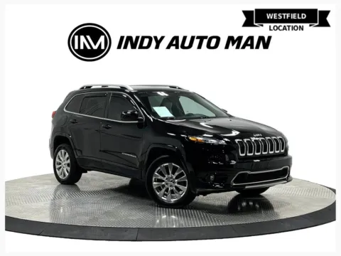 Black 2018 Jeep Cherokee Overland for sale in Westfield, IN