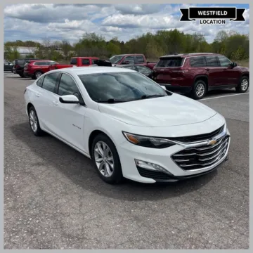 White 2020 Chevrolet Malibu LT for sale in Westfield, IN
