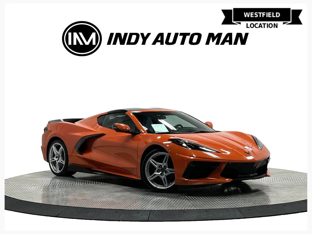 Orange 2021 Chevrolet Corvette Stingray 1LT for sale in Westfield, IN