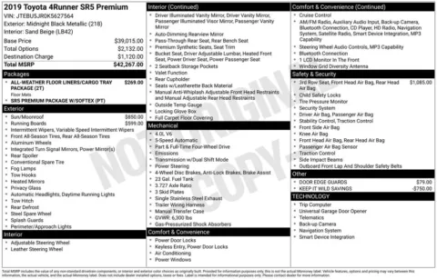Photos of 2019 Toyota 4Runner SR5 Premium for sale in Westfield, IN at Indy Auto Man - Westfield