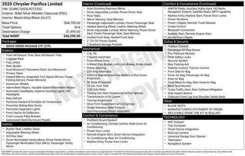 Photos of 2020 Chrysler Pacifica Limited for sale in Westfield, IN at Indy Auto Man - Westfield