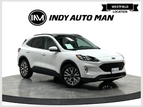 White 2021 Ford Escape Hybrid Titanium for sale in Westfield, IN