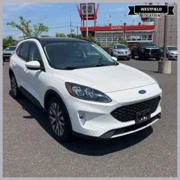 White 2021 Ford Escape Hybrid Titanium for sale in Westfield, IN