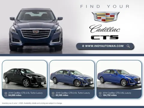 Blue 2014 Cadillac CTS 3.6L Luxury for sale in Westfield, IN