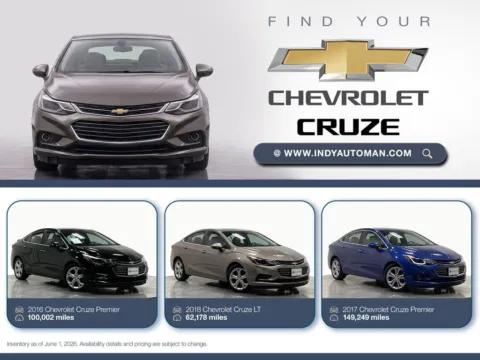 Blue 2017 Chevrolet Cruze Premier for sale in Westfield, IN
