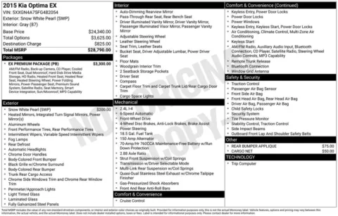 Photos of 2015 Kia Optima EX for sale in Westfield, IN at Indy Auto Man - Westfield