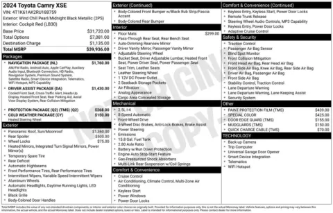Photos of 2024 Toyota Camry XSE for sale in Westfield, IN at Indy Auto Man - Westfield