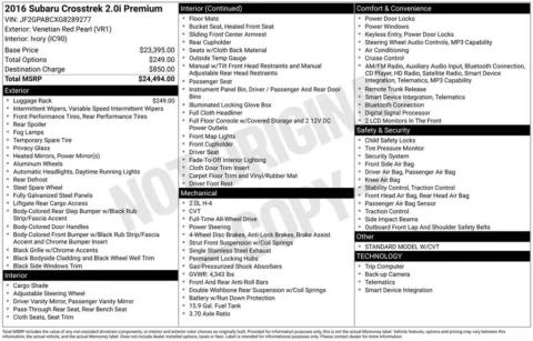 Photos of 2016 Subaru Crosstrek 2.0i Premium for sale in Westfield, IN at Indy Auto Man - Westfield