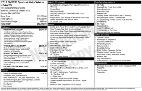 Photos of 2017 BMW X1 xDrive28i for sale in Westfield, IN at Indy Auto Man - Westfield
