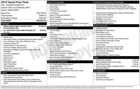 Photos of 2018 Toyota Prius Three for sale in Westfield, IN at Indy Auto Man - Westfield