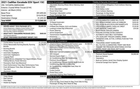 Photos of 2021 Cadillac Escalade ESV Sport for sale in Westfield, IN at Indy Auto Man - Westfield